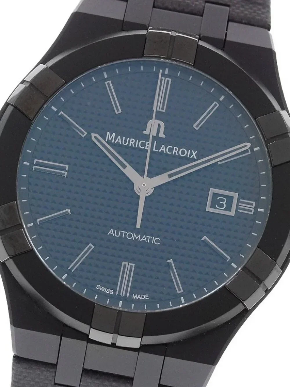 MAURICE LACROIX icon AI6008 Date black Dial Automatic Men's Watch_971312